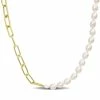 Best Pirce 👍 Mimi & Max 7-7.5 MM Cultured Freshwater Rice Pearl and 6 MM Oval Link Chain Necklace in 18k Gold Plated Sterling Silver for 👩 women ⭐ -Mimi & Max Shop b9e2b771c4d14959babc24722918e9f1 8110c236 7d45 4bce 9320 91f286ffb3ce 1080x
