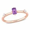 Best Pirce 🌟 Mimi & Max 2/5 CT TGW Emerald-Cut Amethyst and White Topaz Stackable Ring in 10k Rose Gold for 👩 women 😀 -Mimi & Max Shop bfbee4ab95a34e41a79e07532f5dca27 1080x