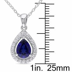 Buy โค๏ธ Mimi & Max 2 1/5 CT TGW Created Blue and Created White Sapphire Teardrop Halo Pendant with Chain in Sterling Silver for ๐ฉ women ๐ฏ 8 Buy โค๏ธ Mimi & Max 2 1/5 CT TGW Created Blue and Created White Sapphire Teardrop Halo Pendant with Chain in Sterling Silver for ๐ฉ women ๐ฏ -Mimi & Max Shop c223c9b38dd949dd9943acf322ecda08 1080x