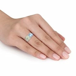 Discount 😉 Mimi & Max 3 4/5 CT TGW Octagon Green Quartz and Sky Blue Topaz Ring in Sterling Silver for 👩 women 🎉 -Mimi & Max Shop c60220e946a14dc3b4645a13ffb7d25f a29160d2 a9cc 47cf 8eeb 29e07cfe9f19 1080x
