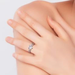 Flash Sale 👍 Mimi & Max 3 CT TGW Heart Cut Created White Sapphire Engagement Ring and Matching Eternity Ring 2pc Set in 10K White Gold for 👩 women 🛒 -Mimi & Max Shop c70960680ec84a458b5a2edd64e983f3 d45d9d1c a903 443f 8da9 30272d72a1c9 1080x