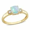 Top 10 ⭐ Mimi & Max 1 1/5 CT TGW Cushion Shape Blue Ethiopian Opal and Diamond Accent Ring in 10K Yellow Gold for 👩 women 🎁 -Mimi & Max Shop c94a215d6c214fc9b978f09316982c2f 1080x