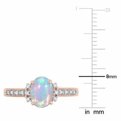 Coupon ⌛ Mimi & Max 3/4 CT TGW Oval Shape Blue Ethiopian Opal and Diamond Accent Ring in 10K Rose Gold for 👩 women 😍 -Mimi & Max Shop cc626f6a461c41d58f82a15bfeac8a31 64a4af9c 8a98 4b88 9907 78d03eb4a8c1 1080x