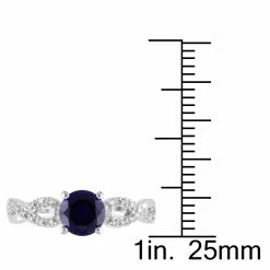 Best Pirce ✔️ Mimi & Max 1/10 CT TW Diamond and Created Blue Sapphire Engagement Ring in 10K White Gold for 👩 women 👍 -Mimi & Max Shop ce834b5fcc8747abbf17a986dc76a8c1 a2db1796 7660 4b95 a857 42a7ca7aa3da 1080x