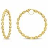 Cheap 👏 Mimi & Max 74 MM Twisted Hoop Earrings in 14K Yellow Gold for 👩 women 👍