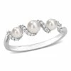 Best Pirce 🔥 Mimi & Max Cultured Freshwater Pearl and 1/10 CT TDW Diamond Swirl Ring in 14k White Gold for 👩 women 🥰 -Mimi & Max Shop d14ff34dcece4897b1b23d47adabcb3e 1080x