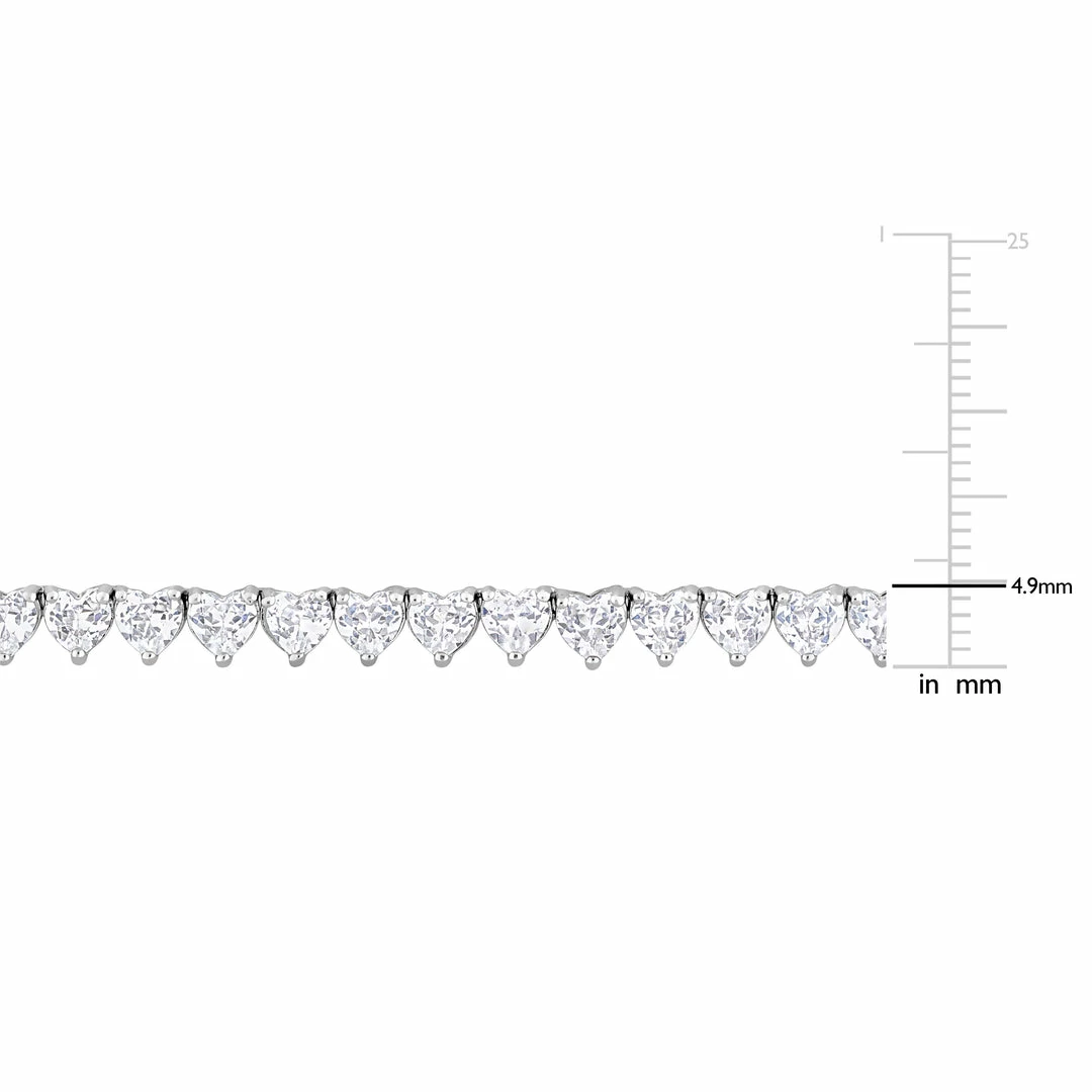 Budget 🔥 Mimi & Max 31 1/2 CT TGW Created White Sapphire Tennis Necklace in Sterling Silver for 👩 women 🎉 5 Budget 🔥 Mimi & Max 31 1/2 CT TGW Created White Sapphire Tennis Necklace in Sterling Silver for 👩 women 🎉 - Image 3