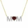Hot Sale 😉 Mimi & Max 4/5 CT TGW Heart Garnet and 1/10 CT TDW Diamond "MOM" Pendant with Chain in Yellow Plated Sterling Silver for 👩 women 🧨 -Mimi & Max Shop e62203962ef74d5ebefd2123bc58e5b3 ecf24756 4289 47b6 bc2e 5a6872bbbc92 1080x