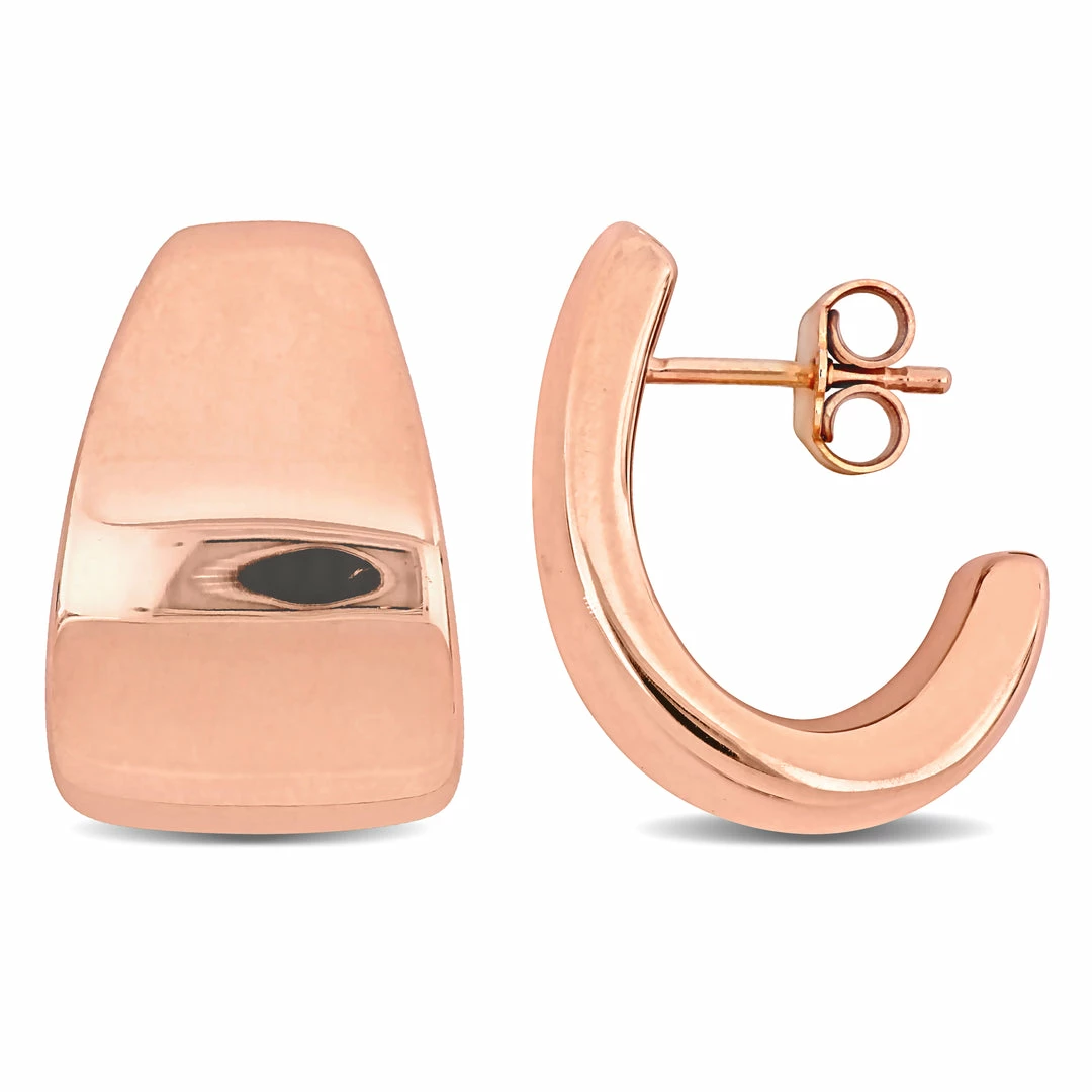 Cheapest โ Mimi & Max 21 MM Semi-Hoop Earrings in Rose Plated Sterling Silver for ๐ฉ women ๐ 3 Cheapest โ Mimi & Max 21 MM Semi-Hoop Earrings in Rose Plated Sterling Silver for ๐ฉ women ๐
