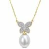 Discount ✨ Mimi & Max 9-10 MM Freshwater Cultured Pearl and 1/8 CT TDW Diamond Butterfly Drop Pendant with Chain in 10k Yellow Gold for 👩 women 🎁 -Mimi & Max Shop e7acb2bb33e44364bb03cd319bd5d6eb b6655901 fa8d 4c3d b2ec 2f48ca178539 1080x