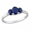 Discount 🧨 Mimi & Max 1 CT TGW Oval Sapphire 3-Stone Ring with 0.02 CT TW Diamond in 10K White Gold for 👩 women 😀 -Mimi & Max Shop f291f714eebb44f89f51a8967c6d450f 1080x