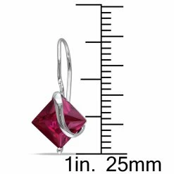 Outlet 🥰 Mimi & Max 3 3/8 CT TGW Square Cut Created Ruby Earrings in 10k White Gold for 👩 women 🤩 -Mimi & Max Shop f4c9bb8579d44380865fdd363614d90b e963a054 ce4e 4251 80f8 95bf0f746a5f 1080x