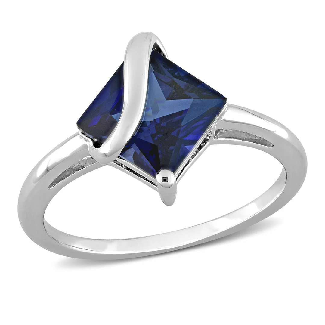 Top 10 🌟 Mimi & Max 2 4/5 CT TGW Princess Cut Created Blue Sapphire Ring in Sterling Silver for 👩 women 🤩 3 Top 10 🌟 Mimi & Max 2 4/5 CT TGW Princess Cut Created Blue Sapphire Ring in Sterling Silver for 👩 women 🤩