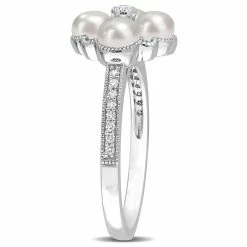 Best reviews of 🔥 Mimi & Max Cultured Freshwater Pearl and 1/6 CT TDW Diamond Cluster Ring in 14k White Gold for 👩 women 🔔 -Mimi & Max Shop ff2486539ba74508a705163acddd5cef a1412be4 caf3 467c 9712 09cd76546a99 1080x