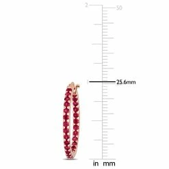 Best Sale ✔️ Mimi & Max 2 1/4 CT TGW Garnet Inside Outside Hoop Earrings in 10k Rose Gold for 👩 women 🥰 -Mimi & Max Shop ff9448f22f38430b86f0895eaea7a799 f29b30ed 2889 4e52 8f98 000ac26ef8a6 1080x