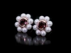 Budget 🎁 Mimi & Max 3.5-4mm Freshwater Cultured Pearl and 1 1/5 CT TGW Garnet Floral Stud Earrings in 10k Rose Gold for 👩 women 💯 -Mimi & Max Shop hqdefault 3a44cf83 c311 4770 92a9 f28e042fd2de 1080x