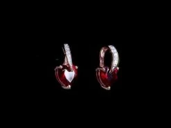 Discount 🤩 Mimi & Max Heart Shaped Garnet Earrings with Diamonds in 10k Rose Gold for 👩 women 🛒 -Mimi & Max Shop hqdefault 5fda286e 6169 488c a016 840062bbf2ef 1080x