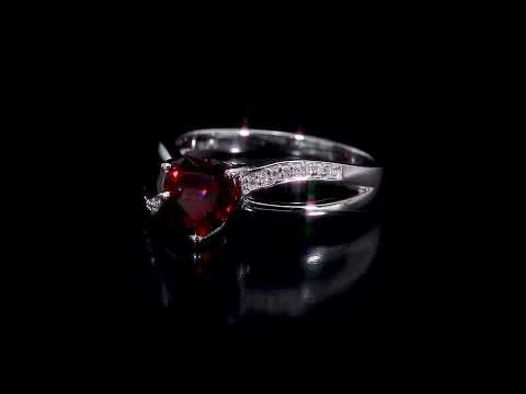 Best Sale โ๏ธ Mimi & Max Garnet and Diamond Heart Crossover Ring in Sterling Silver for ๐ฉ women ๐ 7 Best Sale โ๏ธ Mimi & Max Garnet and Diamond Heart Crossover Ring in Sterling Silver for ๐ฉ women ๐ - Image 5
