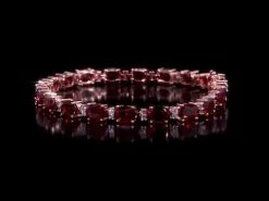 Top 10 🧨 Mimi & Max 19 5/8 CT TGW Garnet and White Sapphire Tennis Bracelet in Rose Plated Sterling Silver for 👩 women 🧨 -Mimi & Max Shop hqdefault a7d78745 948b 4f90 931b 995937809fd5 1080x